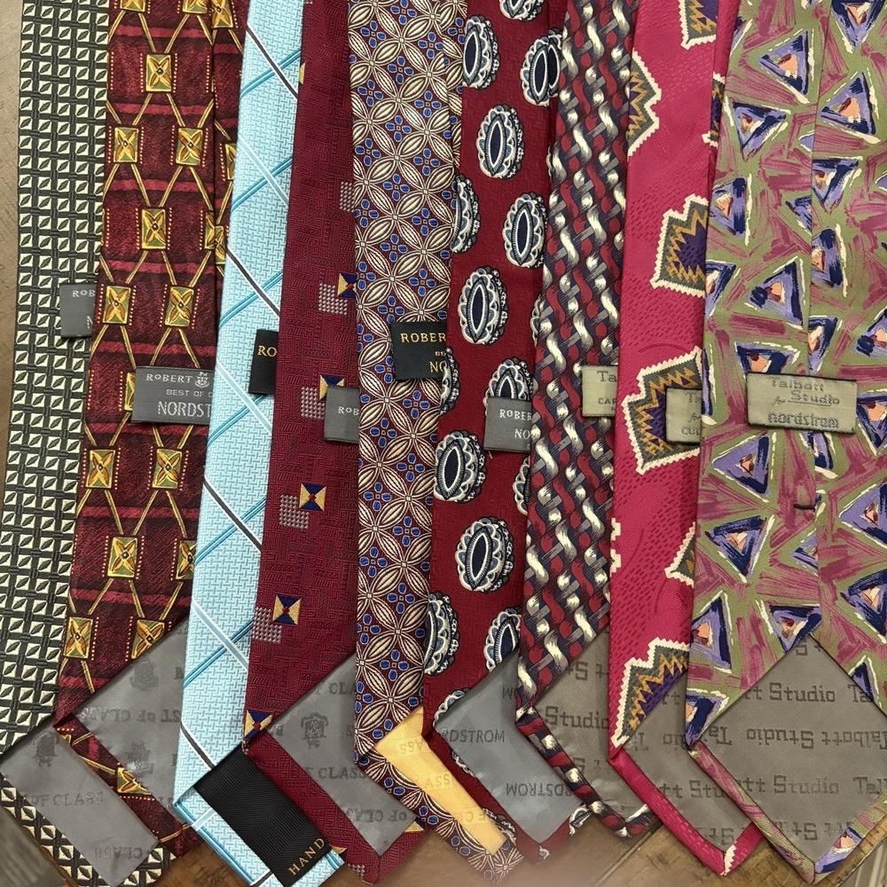 Robert Talbott Best Of Class Lot of 9 Ties Hand Sewn USA